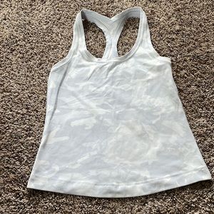 Cool Racerback short tank top (white camo) size:4